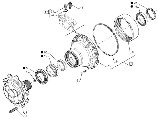 87708969 - Половинка корпуса заднего редуктора
